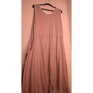 Free People Intimately All Day Wide Leg Jumpsuit Pink Boho L